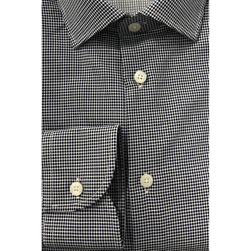 Baldinini Trend Blue Cotton Men Shirt