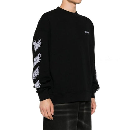 Off-White Black Cotton Sweatshirt