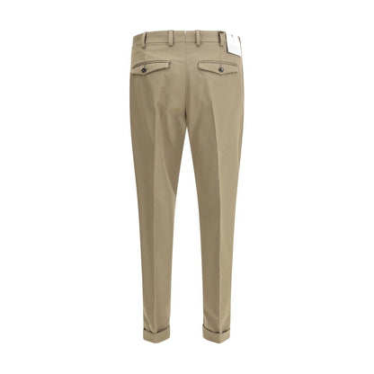 PT Torino Green Fleece Wool Dress Pants