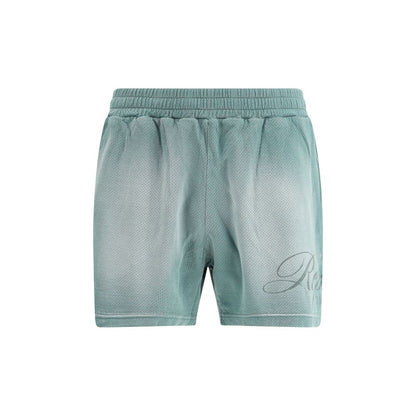 Represent Green Cotton Bermuda Shorts