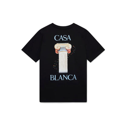 Casablanca Black Cotton T-Shirt