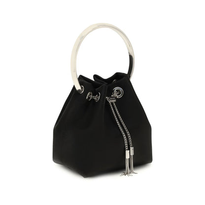 Jimmy Choo Black Silk Backet Bag
