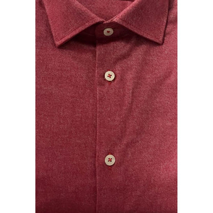Baldinini Trend Red Cotton Shirt