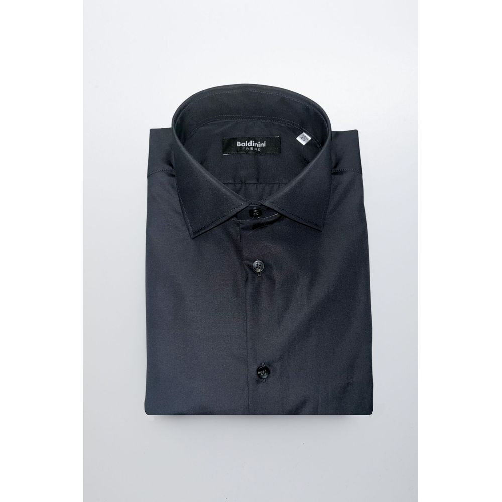 Baldinini Trend Black Cotton Shirt