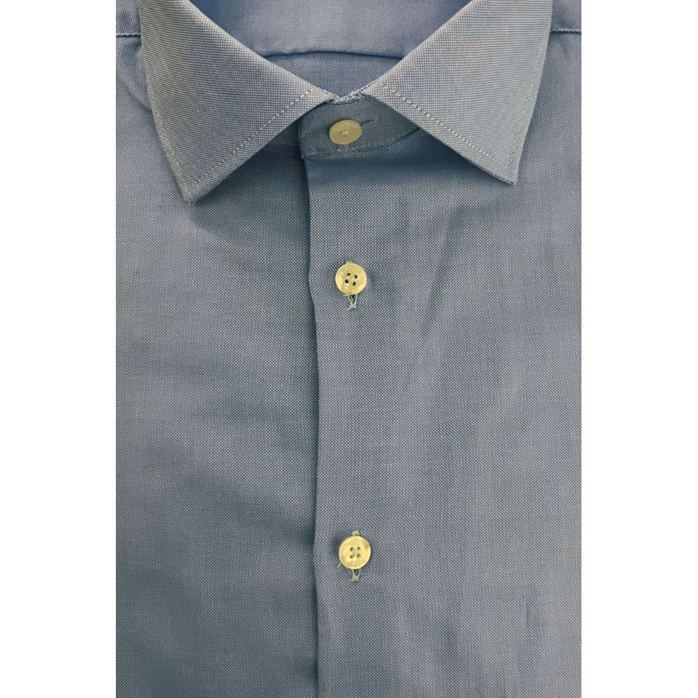 Baldinini Trend Light Blue Cotton Shirt