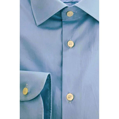 Baldinini Trend Light Blue Cotton Shirt