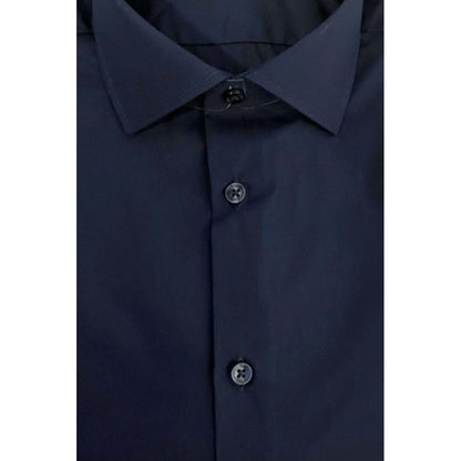 Baldinini Trend Blue Cotton Shirt