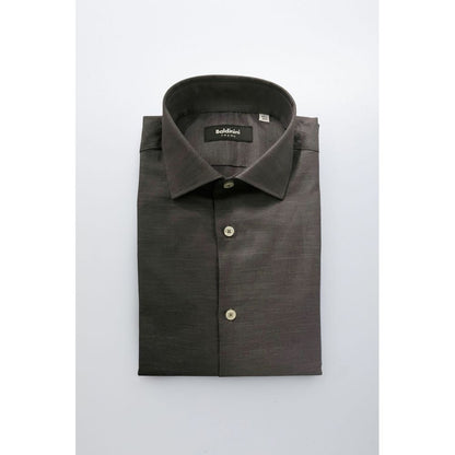 Baldinini Trend Gray Cotton Shirt