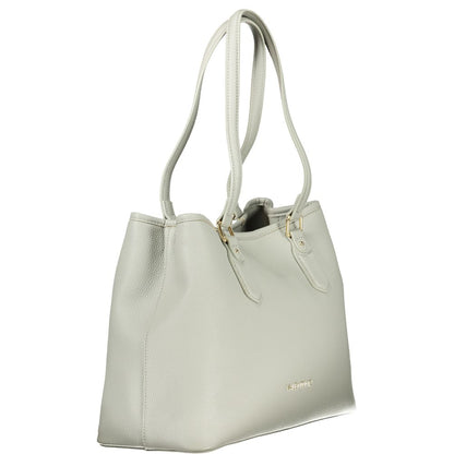 Mario Valentino Gray Polyethylene Handbag