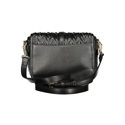 Mario Valentino Black Polyurethane Women Handbag