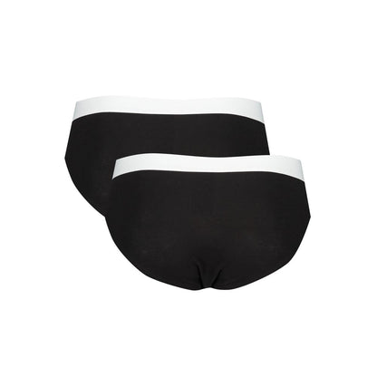Trussardi Black Cotton Underwear