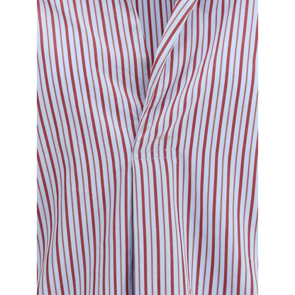 SOSUE Light Blue Cotton Pattern Shirt