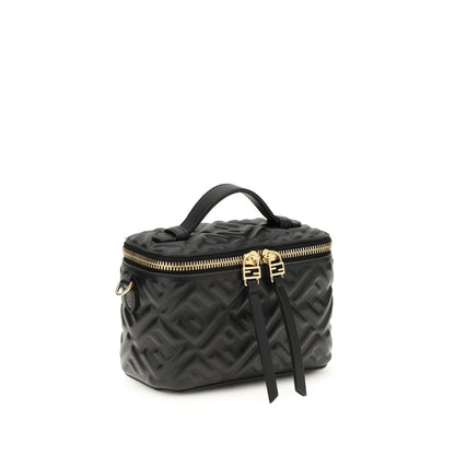 Fendi Black Calf Leather Bos Taurus Handbag