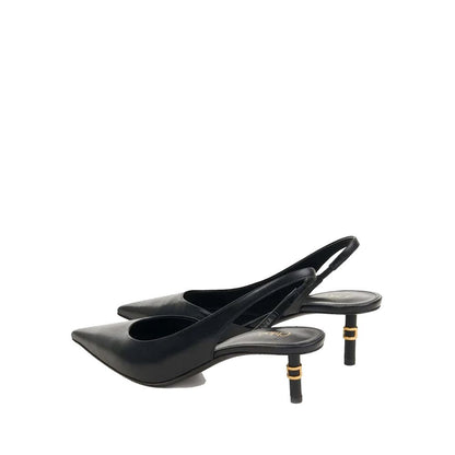 Chloé Black Leather High Heel Pumps