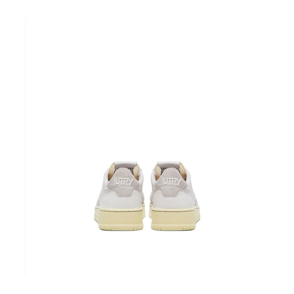 Autry White Leather Low Top Sneakers