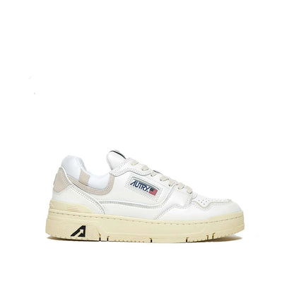 Autry White Leather Low Top Sneakers