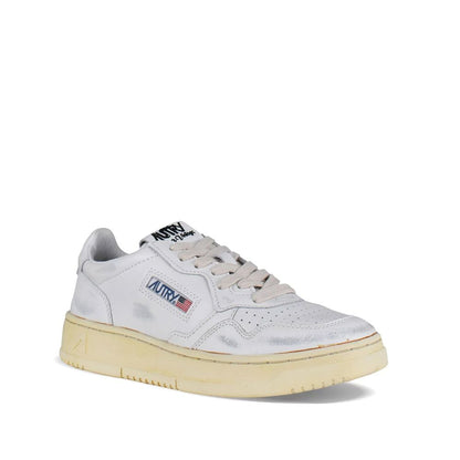 Autry White Leather Low Top Sneakers