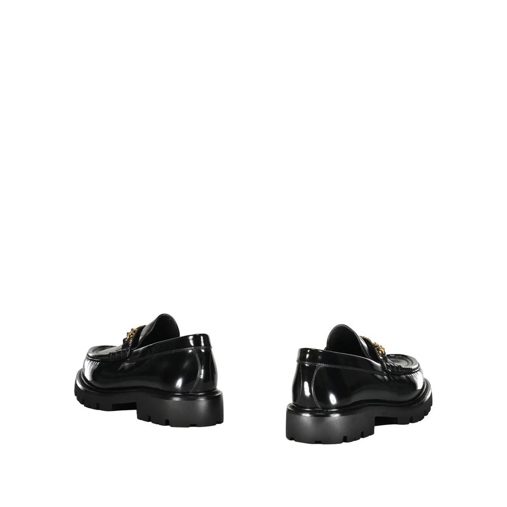Celine Black Calfskin Slip-On Loafers