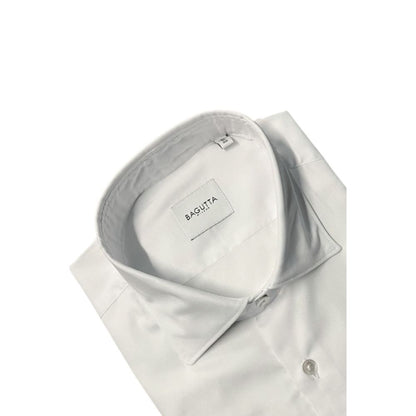 Bagutta White Cotton Men Shirt