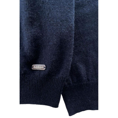 Baldinini Trend Blue Cashmere Men Sweater