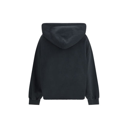 MM6 Black Cotton Sweatshirt