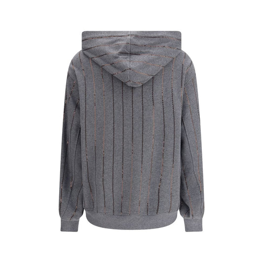 Brunello Cucinelli Gray Cotton Sweatshirt