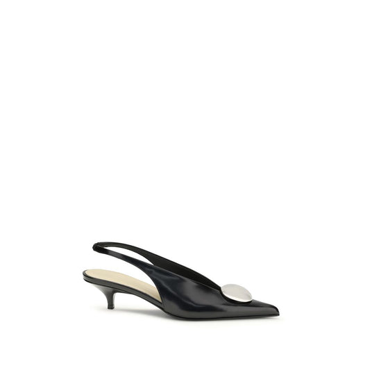 Proenza Schouler Black Calf Leather Bos Taurus High Heel Pumps