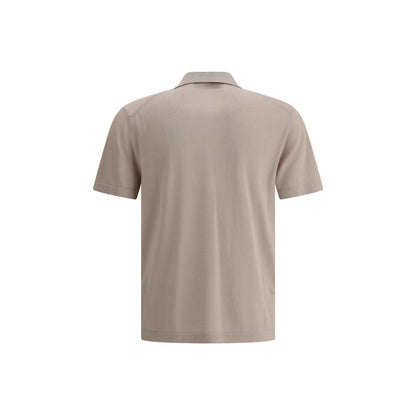 Cruna Beige Cotton Polo Shirt