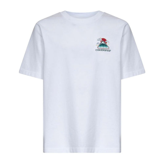 Casablanca White Cotton T-Shirt