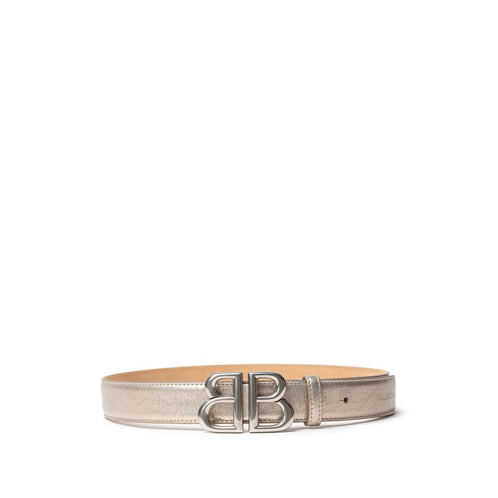 Balenciaga Gold Leather Regular Belt