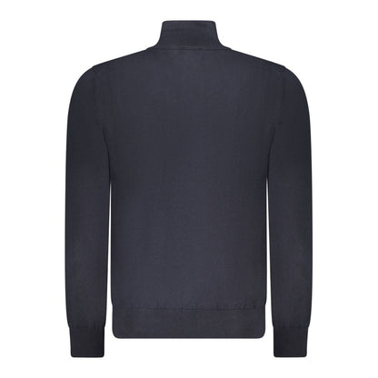 Hugo Boss Blue Cotton Men Sweater
