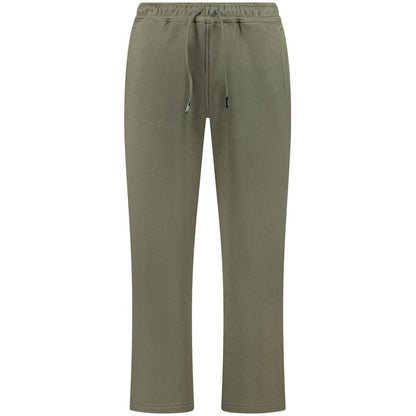 K-WAY Green Cotton Men Trouser