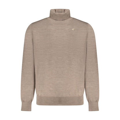 K-WAY Brown Wool Men Sweater