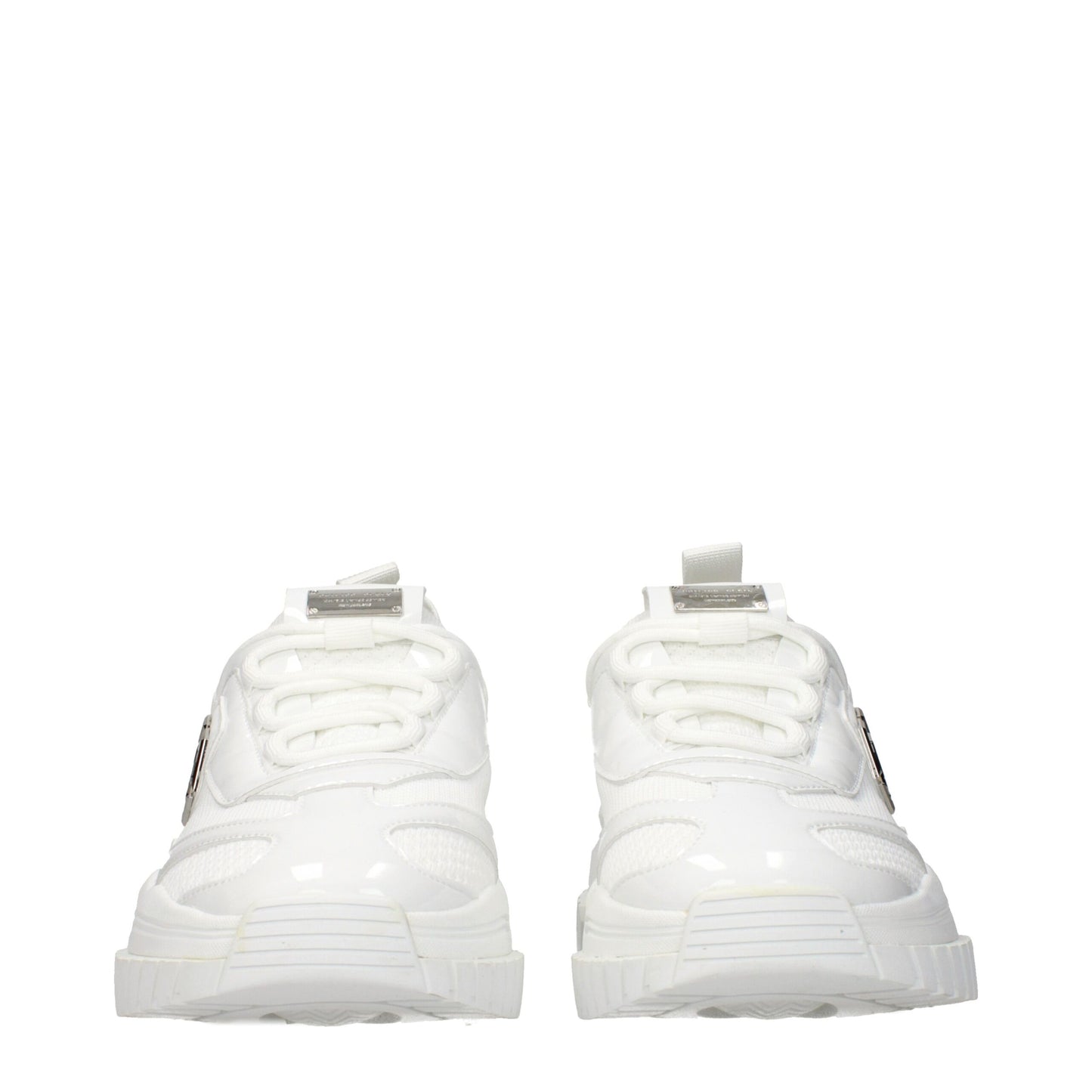 Philipp Plein White Fabric Chunky Sneakers