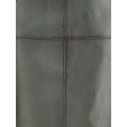 P.A.R.O.S.H. Green Lamb Ovis Aries Aries Midi Skirt