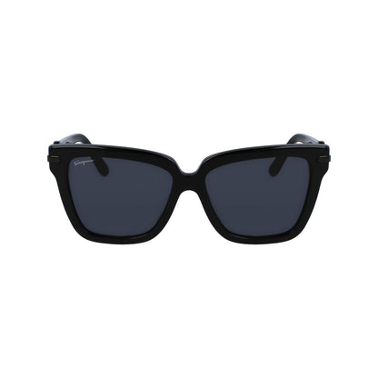 Ferragamo Black Acetate Sunglasses