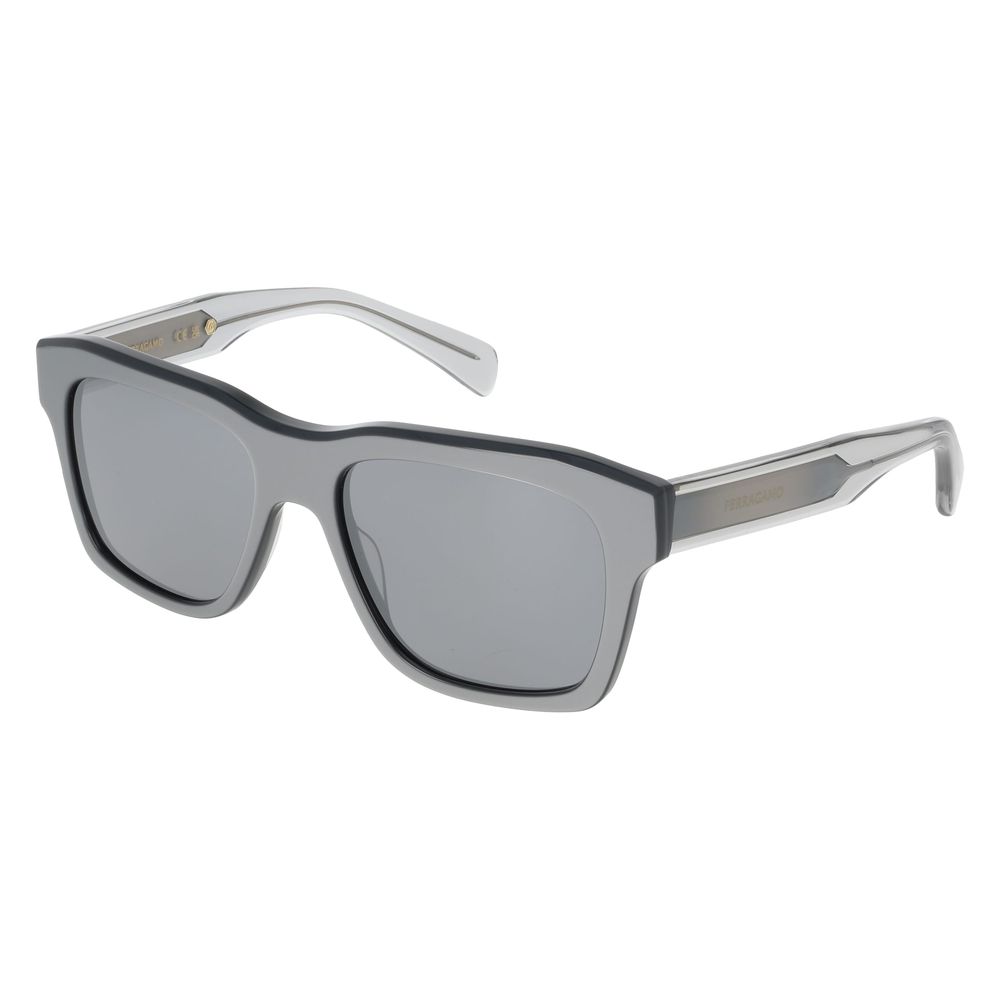 Ferragamo Gray Acetate Sunglasses