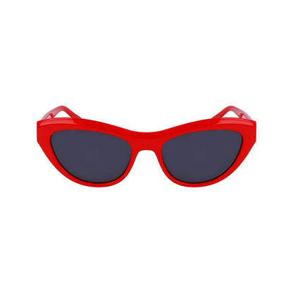 Ferragamo Red Acetate Sunglasses
