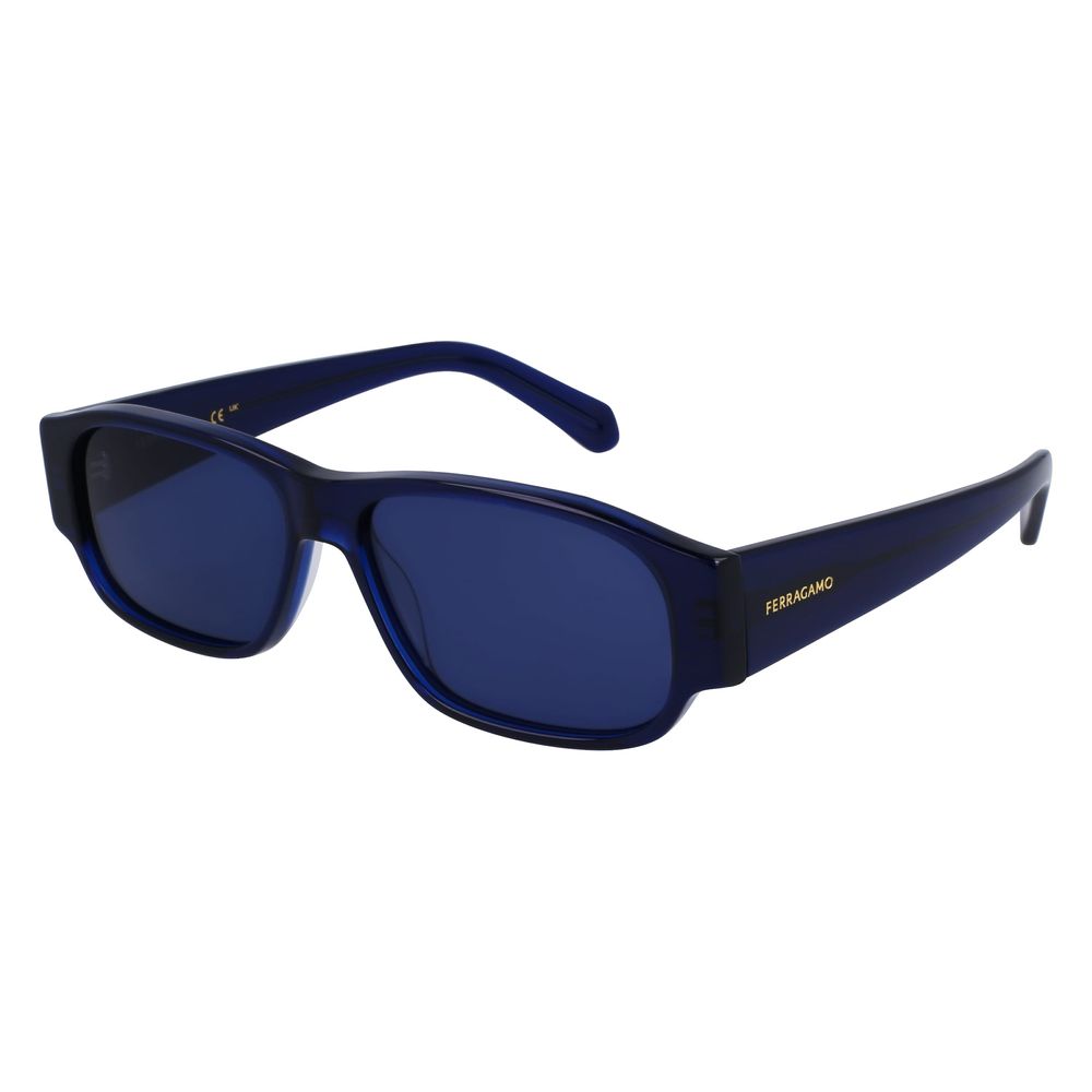 Ferragamo Blue Acetate Sunglasses