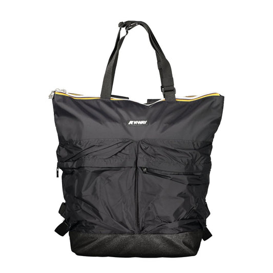 K-WAY Black Polyamide Unisex Backpack