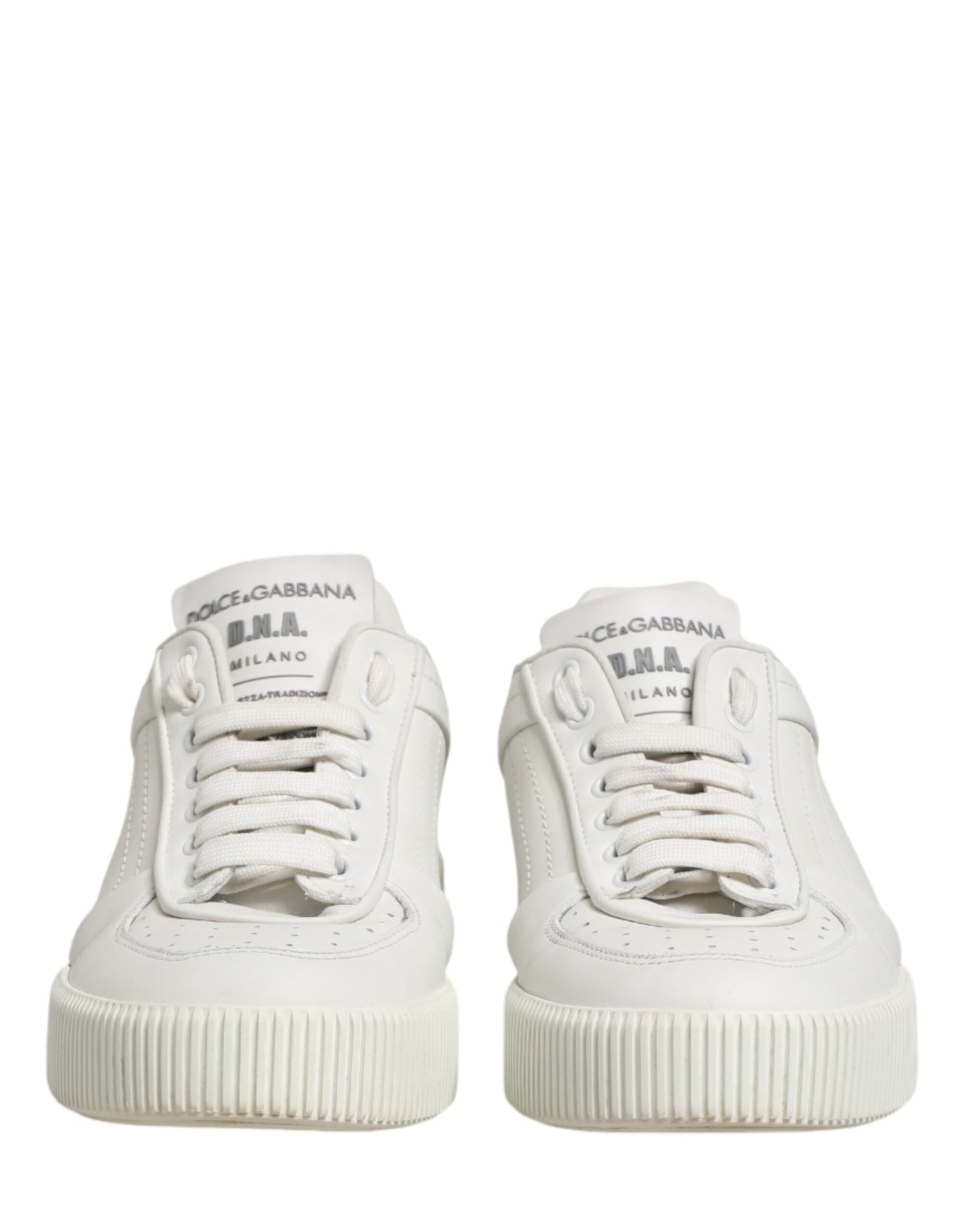Dolce & Gabbana White MIAMI Calf Low Top Men Sneakers  Shoes