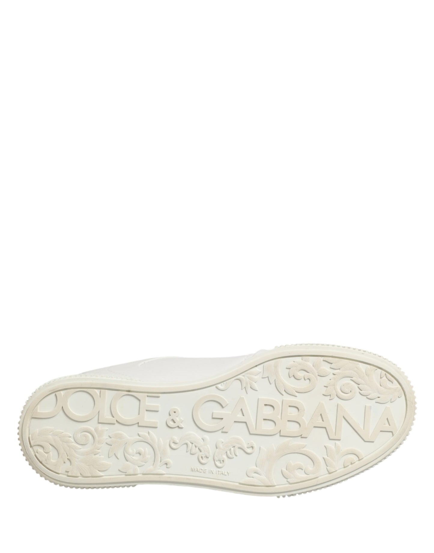 Dolce & Gabbana White MIAMI Calf Low Top Men Sneakers  Shoes