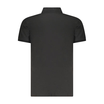 Calvin Klein Black Cotton Men Polo Shirt