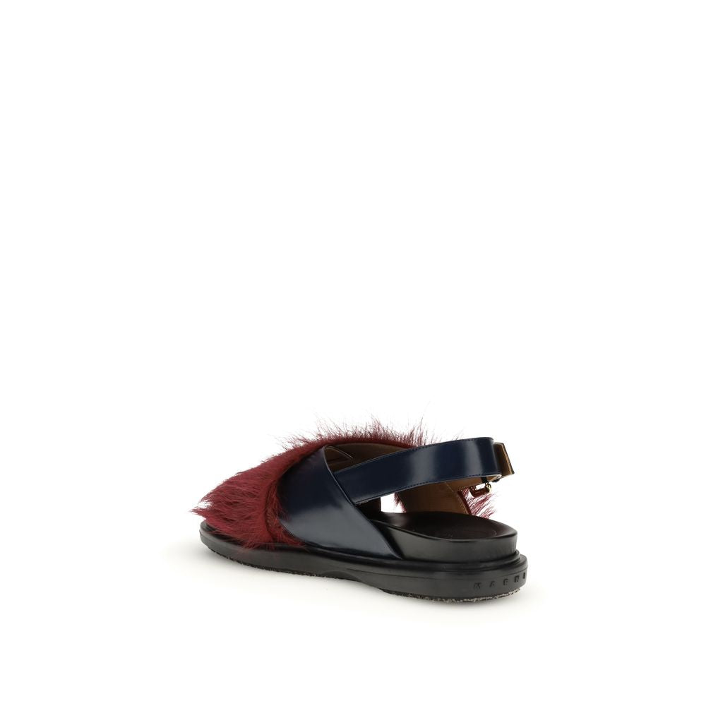 Marni Multicolor Calf Leather Bos Taurus Sandals