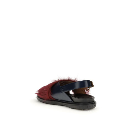 Marni Multicolor Calf Leather Bos Taurus Sandals