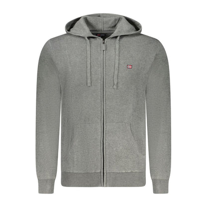 Norway 1963 Grigio Poliammide Mens Cardigan