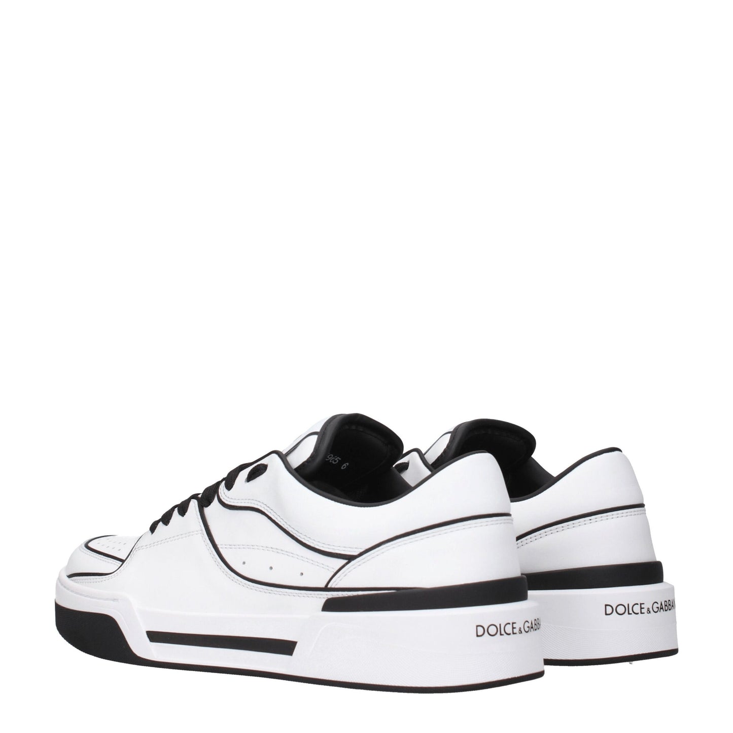 Dolce & Gabbana White Leather Sneakers