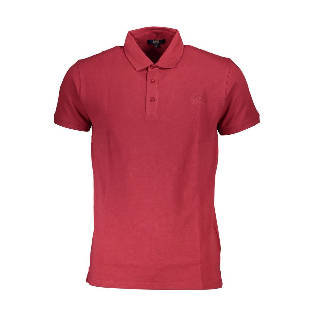 Cavalli Class Multicolor Cotton Polo Shirt