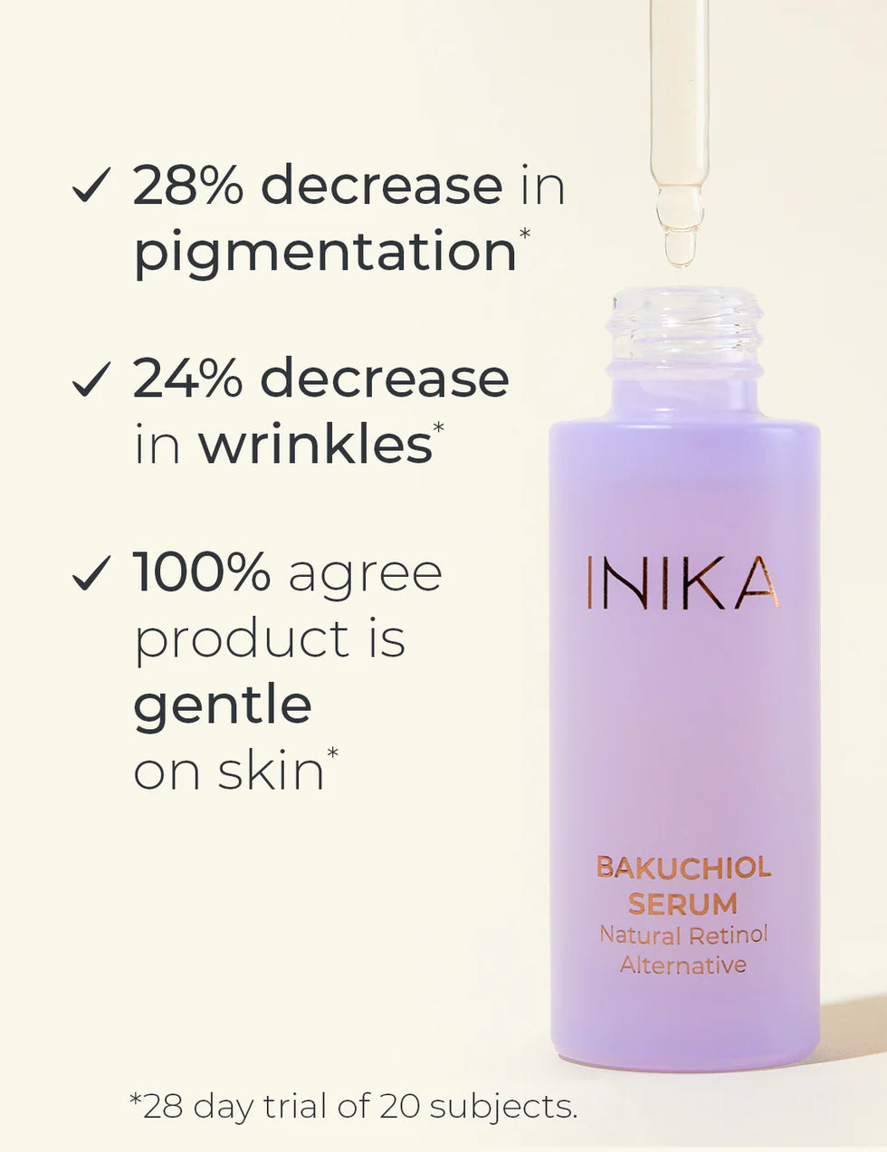 INIKA Organic Bakuchiol Serum Natural Retinol Alternative