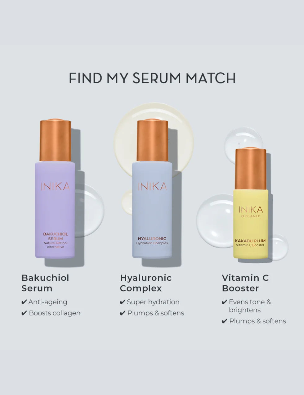 INIKA Organic Bakuchiol Serum Natural Retinol Alternative